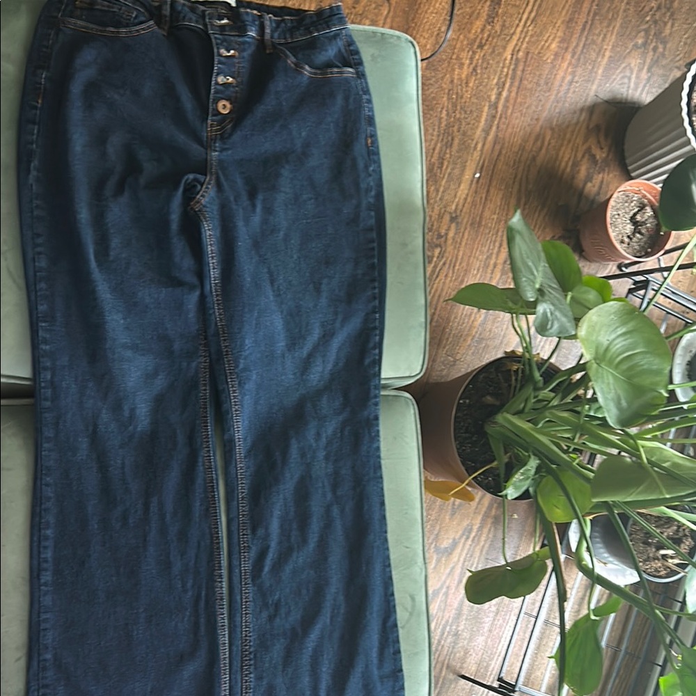 Dark Blue Denim Skirt